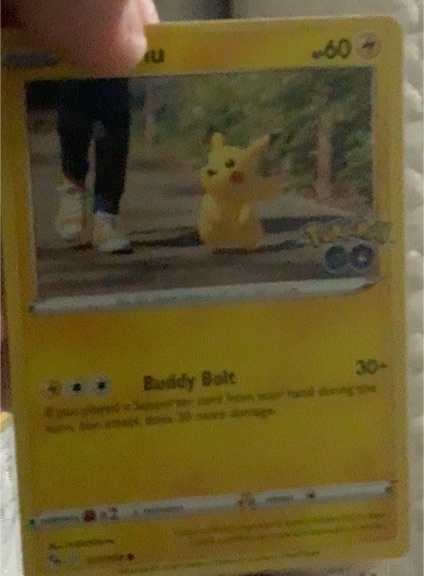 2022 Pokémon GO #027 Pikachu — front