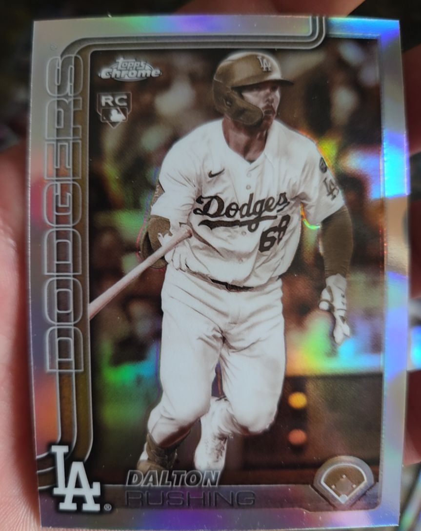 2025 Topps Chrome Update #USC129 Dalton Rushing Sepia Refractor Rookie — front