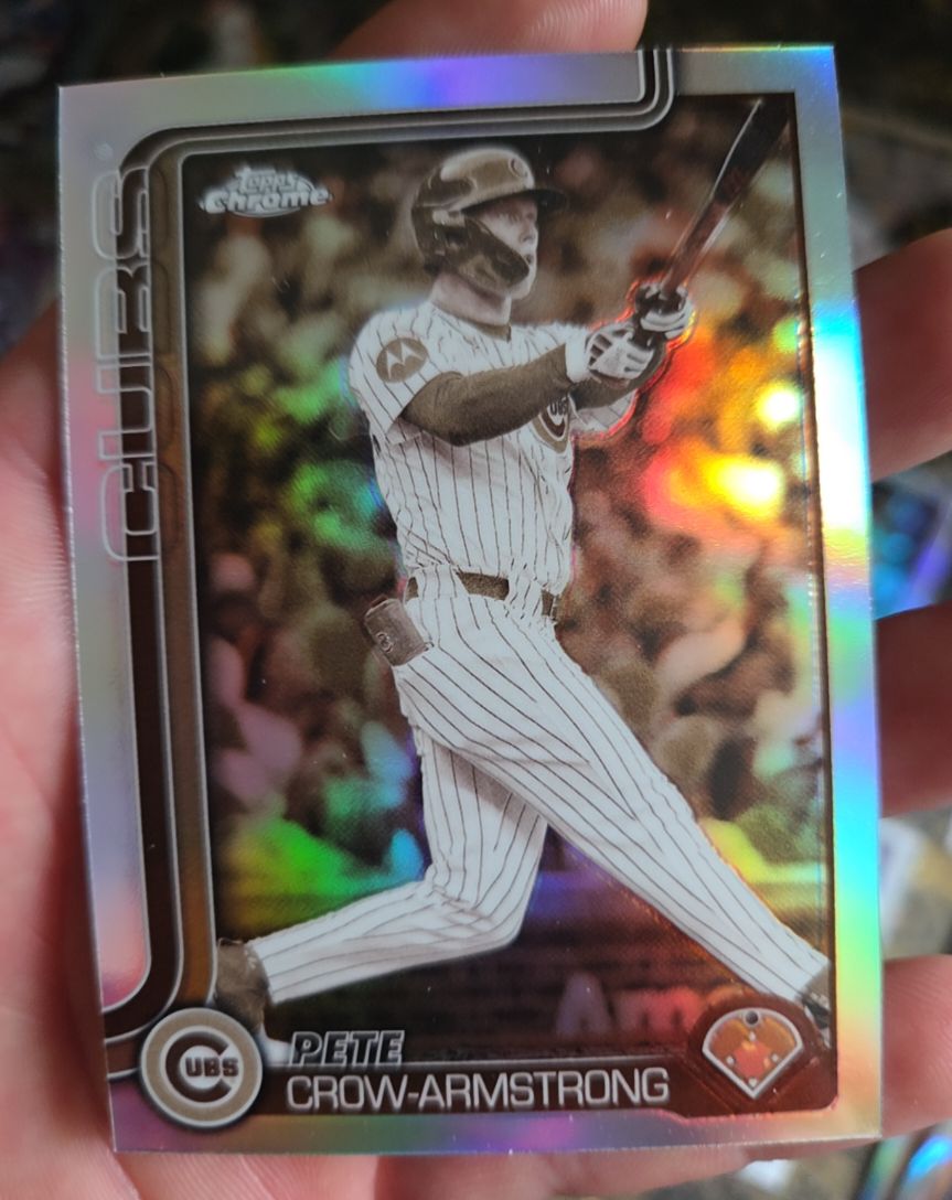 2025 Topps Chrome Update #USC76 Pete Crow-Armstrong Sepia Refractor — front