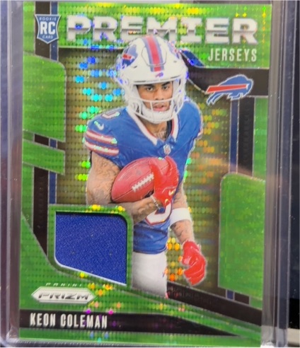 2024 Panini Prizm Premier Jerseys #PJ-KCN Keon Coleman — front