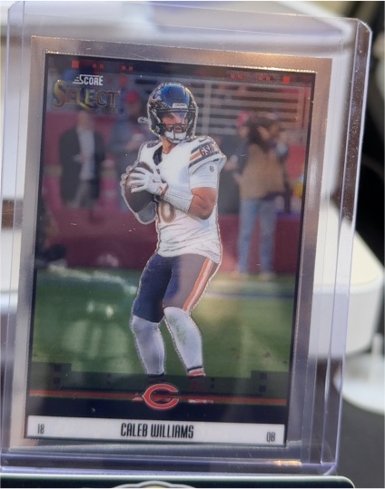 2025 Panini Select #24 Caleb Williams Score Select Throwback — front