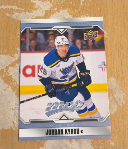 2024-25 Upper Deck MVP #109 Jordan Kyrou — front