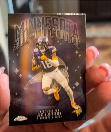 2025 Topps Chrome #ACT-6 Justin Jefferson — front