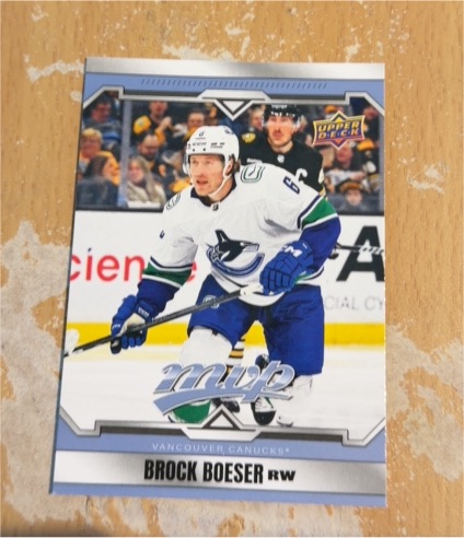 2024-25 Upper Deck MVP #41 Brock Boeser — front