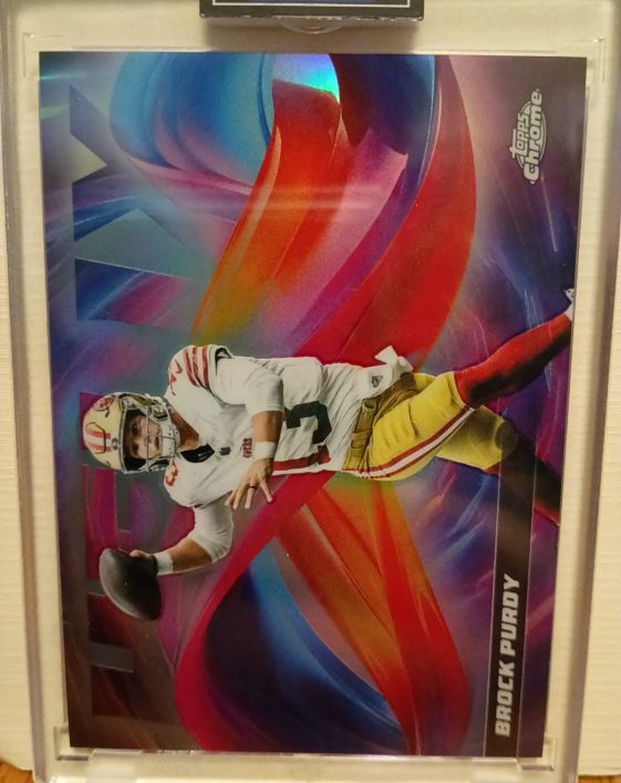 2025 Topps Chrome Football #262 Brock Purdy — front