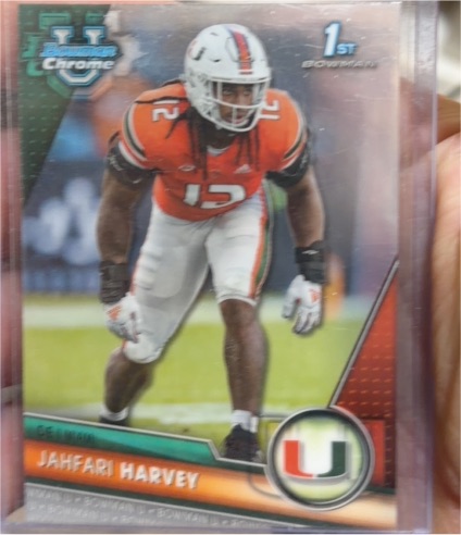 2023 Bowman Chrome University #25 Jahfari Harvey — front
