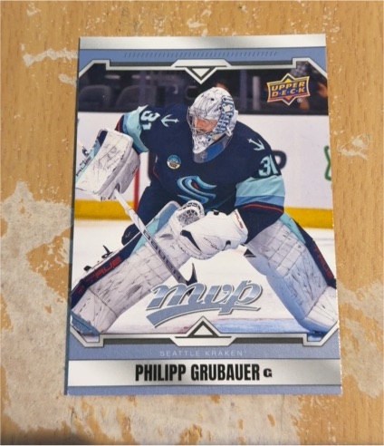2024-25 Upper Deck MVP #187 Philipp Grubauer — front