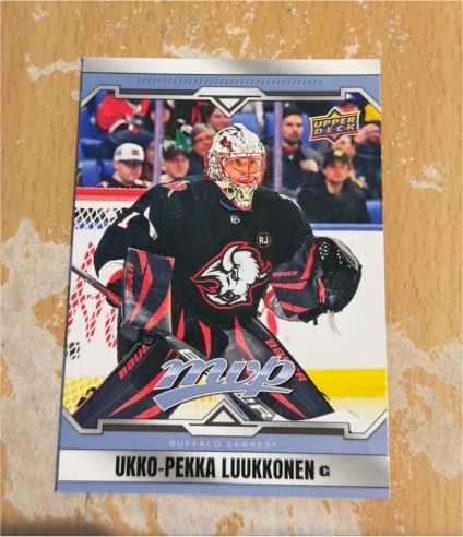 2024-25 Upper Deck MVP #25 Ukko-Pekka Luukkonen — front