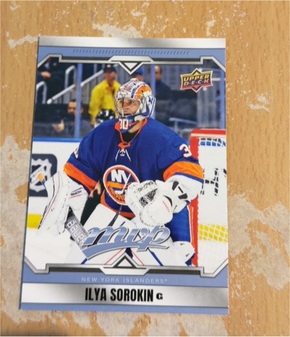 2024-25 Upper Deck MVP #30 Ilya Sorokin — front