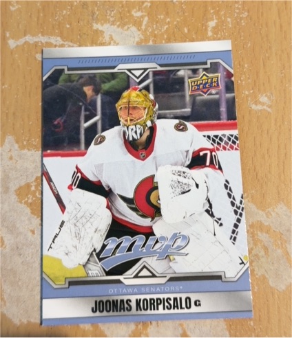 2024-25 Upper Deck MVP #44 Joonas Korpisalo — front