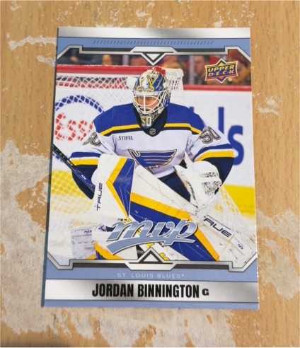 2024-25 Upper Deck MVP #72 Jordan Binnington — front