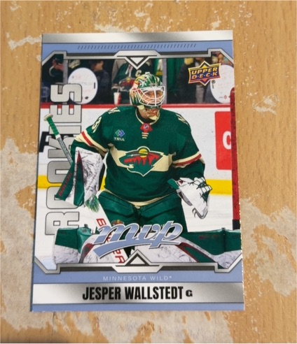 2024-25 Upper Deck MVP #237 Jesper Wallstedt — front