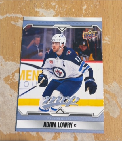 2024-25 Upper Deck MVP #183 Adam Lowry — front