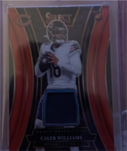 2024 Panini Select Draft Selections Memorabilia Caleb Williams Red Prizm — front