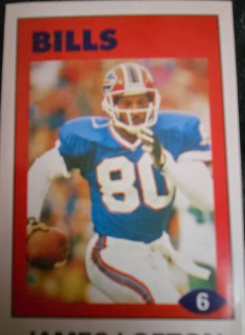 1992 Diamond NFL Superstars Stickers #6 James Lofton — front