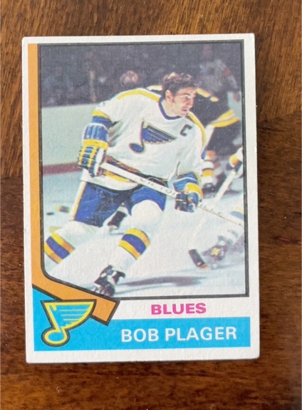 1974-75 Topps #107 Bob Plager — front
