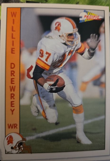 1992 Pacific #634 Willie Drewrey — front
