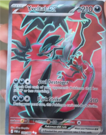 2014 Pokémon XY #105 Yveltal EX — front