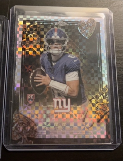2025 Topps Chrome Fortune 15 #F15-23 Jaxson Dart — front