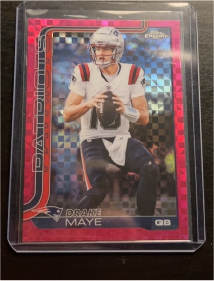 2025 Topps Chrome #207 Drake Maye — front