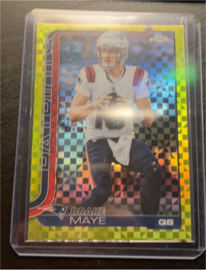 2025 Topps Chrome #207 Drake Maye — front