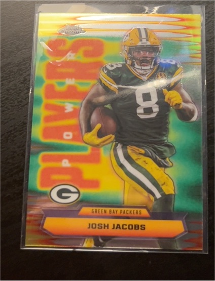 2025 Topps Chrome Power Players #PP-20 Josh Jacobs — front