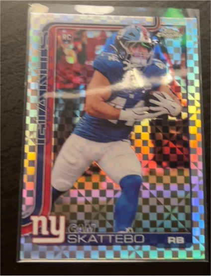 2025 Topps Chrome #331 Cam Skattebo — front