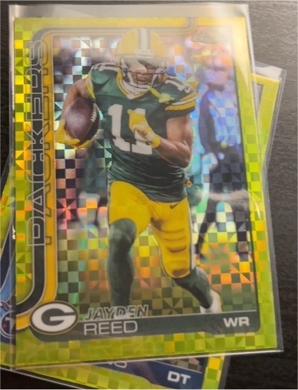 2025 Topps Chrome #107 Jayden Reed — front