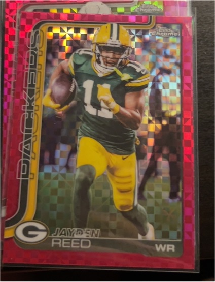 2025 Topps Chrome #107 Jayden Reed — front