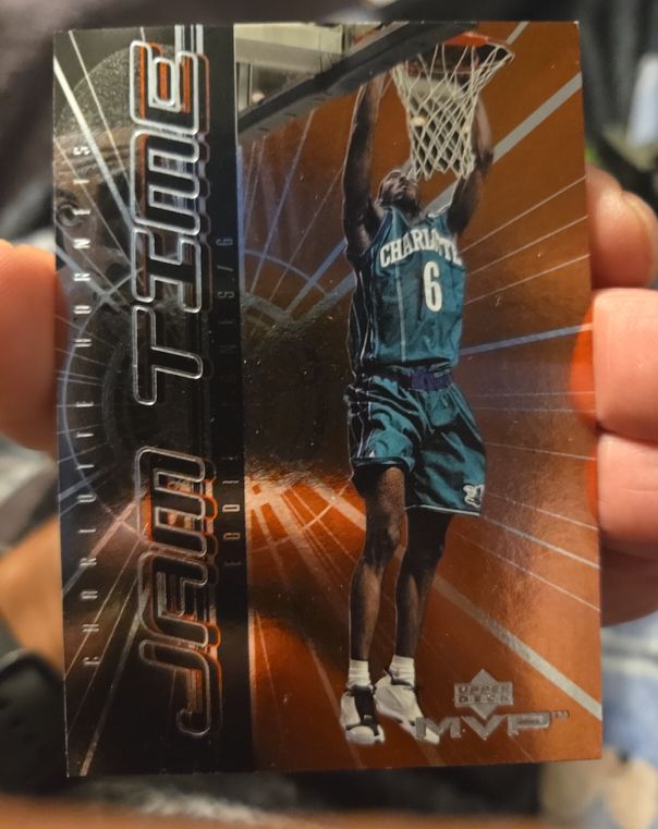 1999-00 Upper Deck MVP Jam Time #JT8 Eddie Jones — front