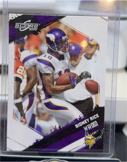 2009 Score #168 Sidney Rice — front