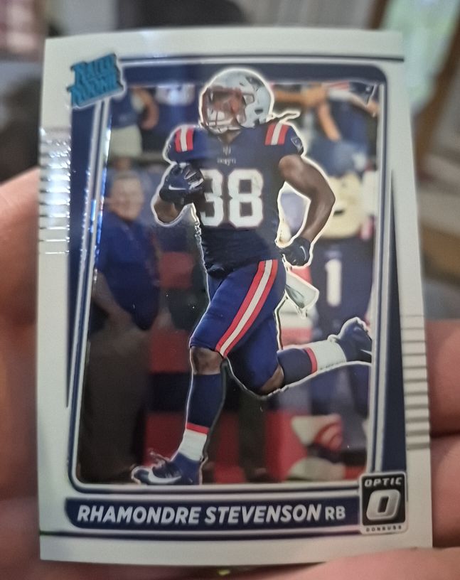 2021 Donruss Optic #237 Rhamondre Stevenson Rated Rookie — front