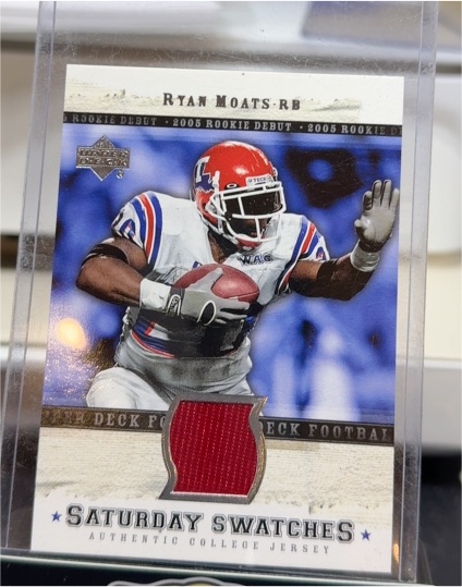 2005 Upper Deck Rookie Debut Saturday Swatches #SA-RM Ryan Moats — front