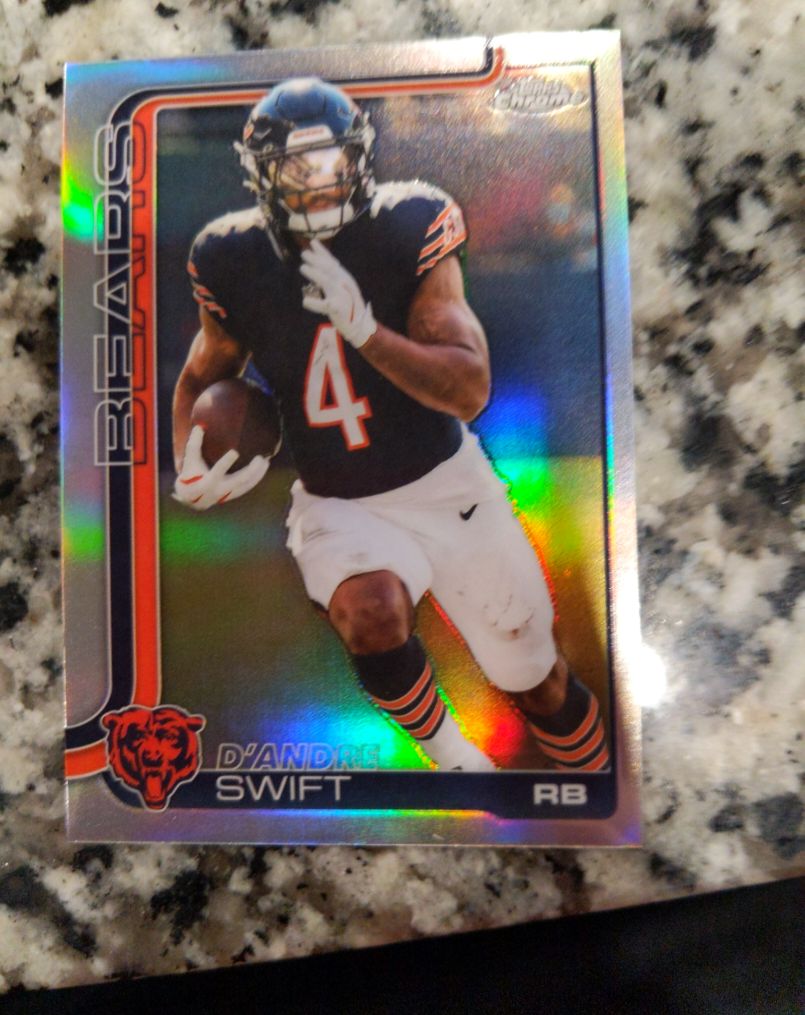 2025 Topps Chrome #53 D'Andre Swift — front