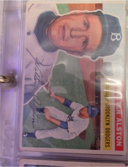 1956 Topps #8 Walter Alston — front