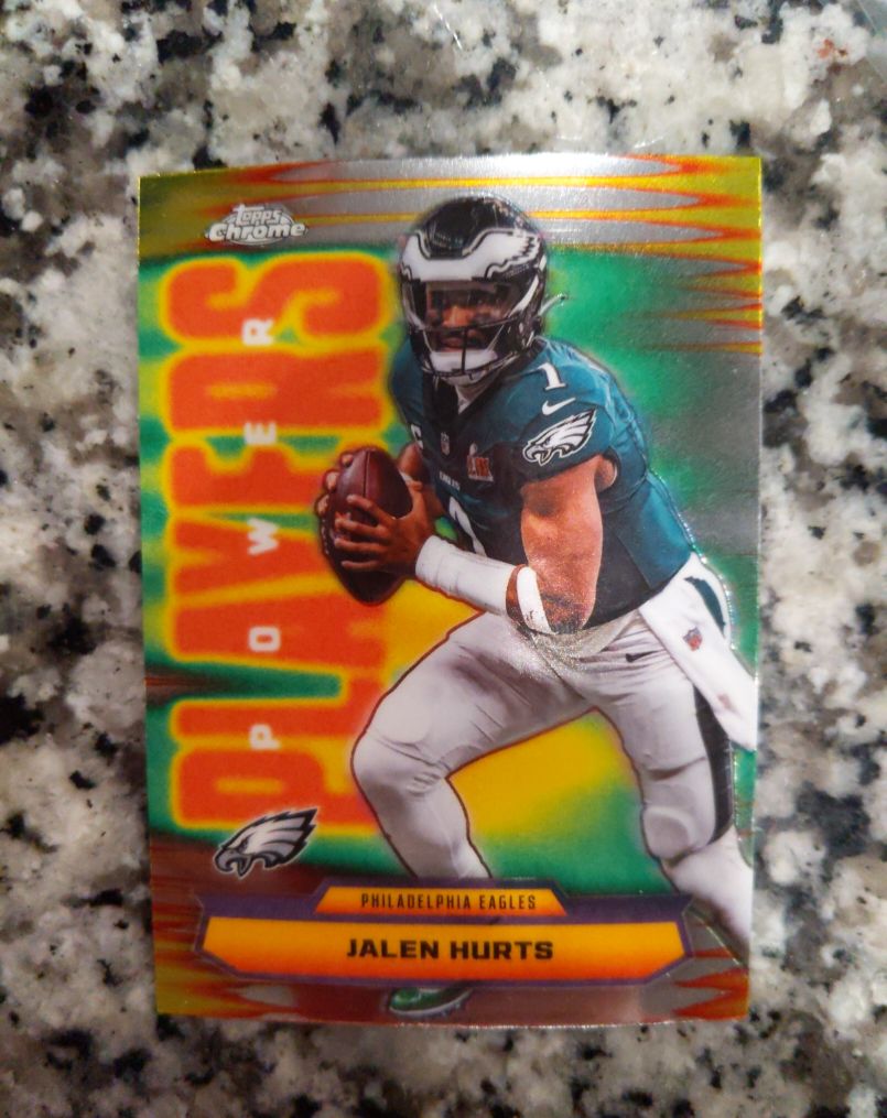 2025 Topps Chrome #PP-4 Jalen Hurts Power Players — front