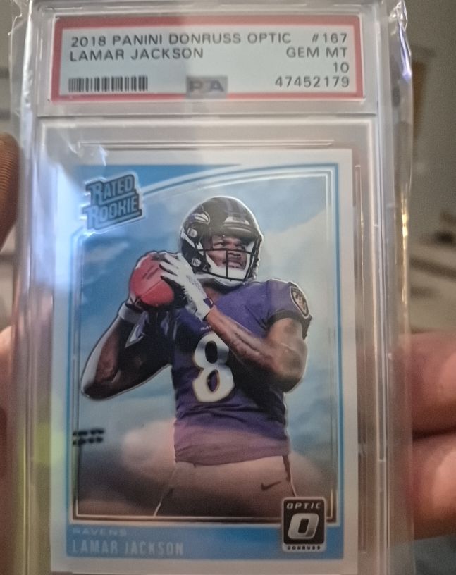 2018 Panini Donruss Optic #167 Lamar Jackson — front