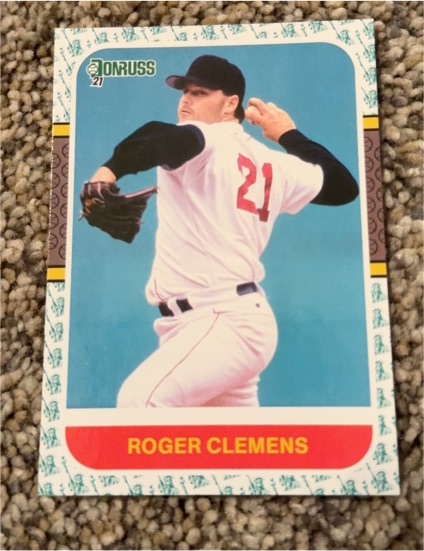 2021 Donruss Retro 1987 #236 Roger Clemens Boston Red Sox — front