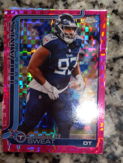 2025 Topps Chrome #292 T'Vondre Sweat — front