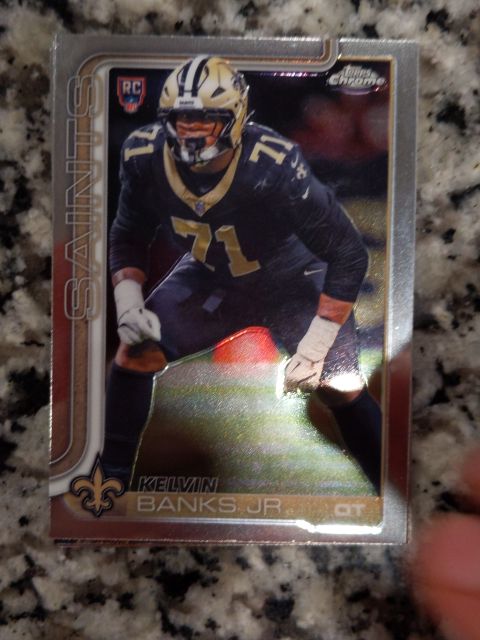 2025 Topps Chrome #378 Kelvin Banks Jr. — front