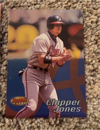 1998 Skybox Dugout Axcess #4 Chipper Jones — front