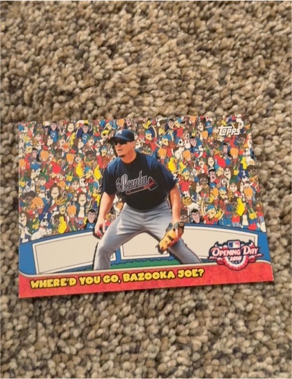 2010 Topps Opening Day #8 Chipper Jones Where'd You Go Bazooka Joe Braves — front
