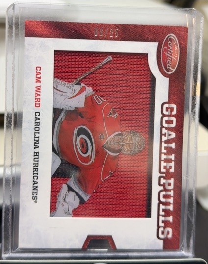 2017-18 Panini Certified Goalie Pulls #GJ-CW Cam Ward — front