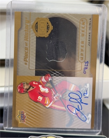 2015 Upper Deck A Piece of History #045 Jarome Iginla — front