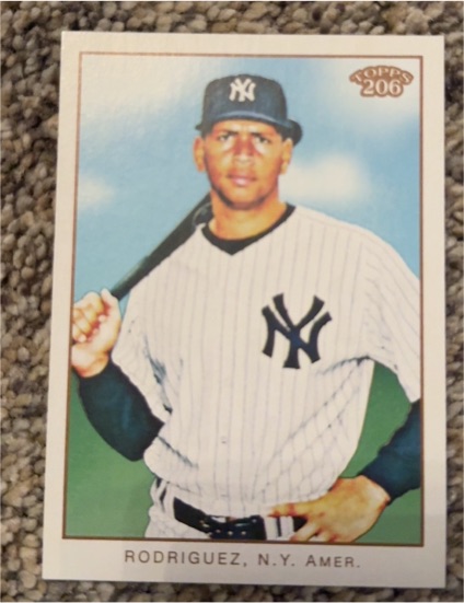 2009 Topps 206 #90 Alex Rodriguez — front