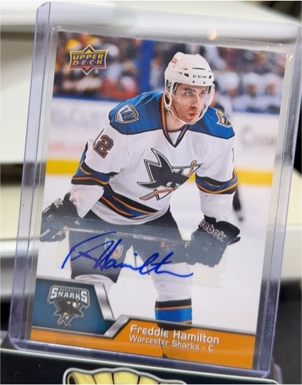2014-15 Upper Deck AHL #32 Freddie Hamilton — front