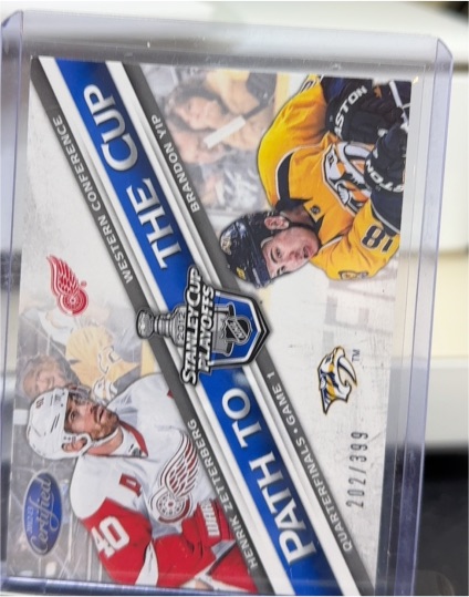 2012-13 Panini Certified #053 Henrik Zetterberg / Brandon Yip Path to the Cup — front