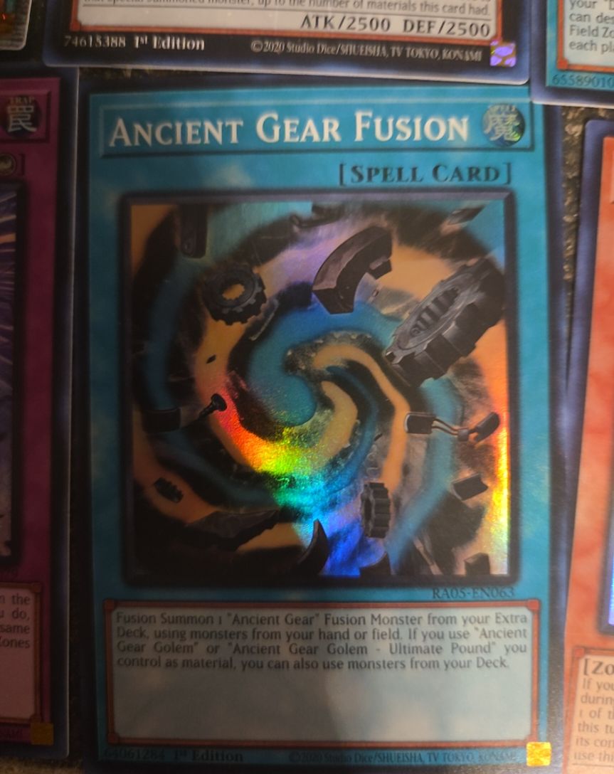 2020 Yu-Gi-Oh! RA05-EN063 Ancient Gear Fusion — front