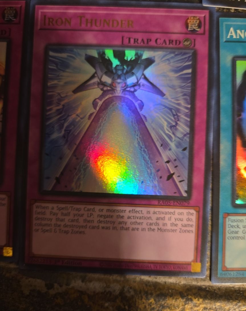 Yu-Gi-Oh! RA05-EN079 Iron Thunder — front
