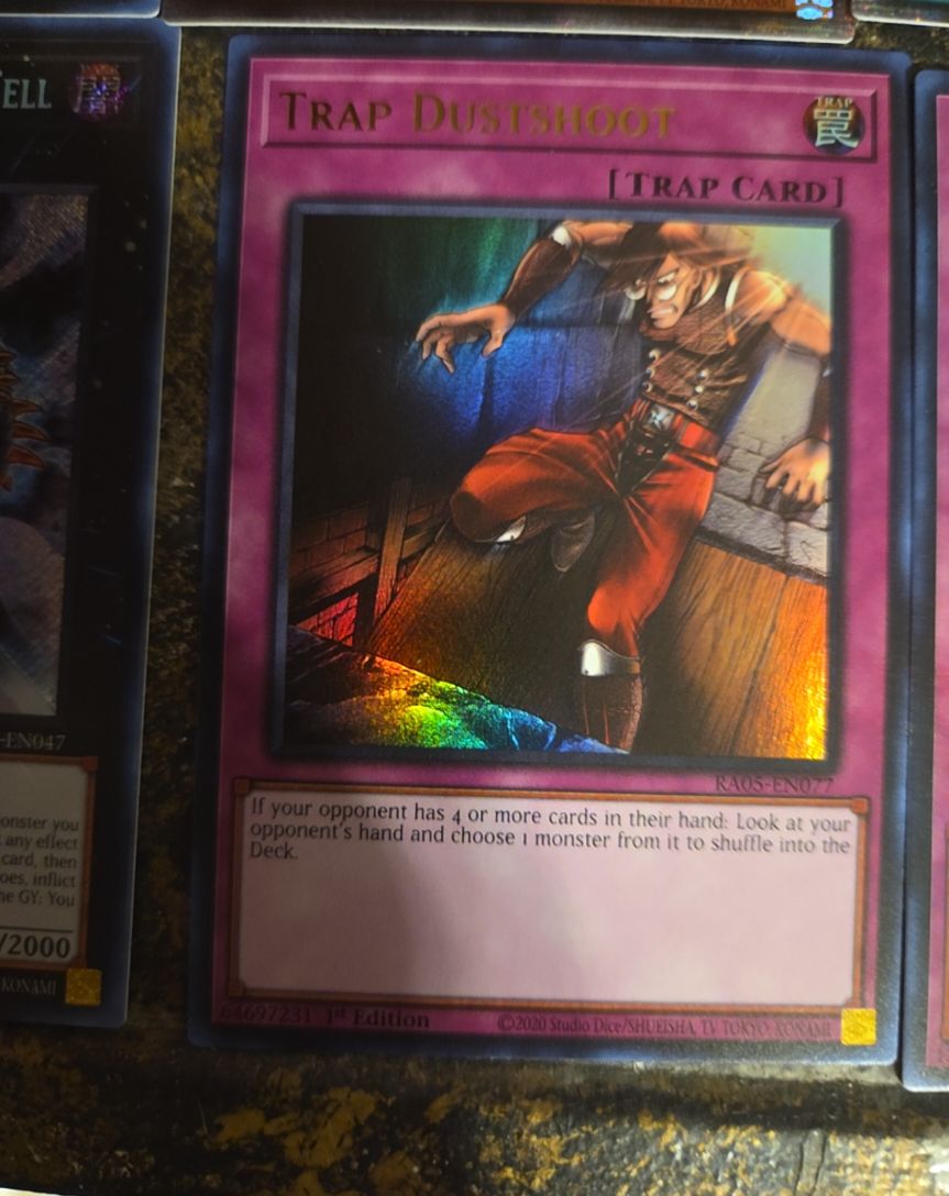 2020 Yu-Gi-Oh! RA05-EN077 Trap Dustshoot — front